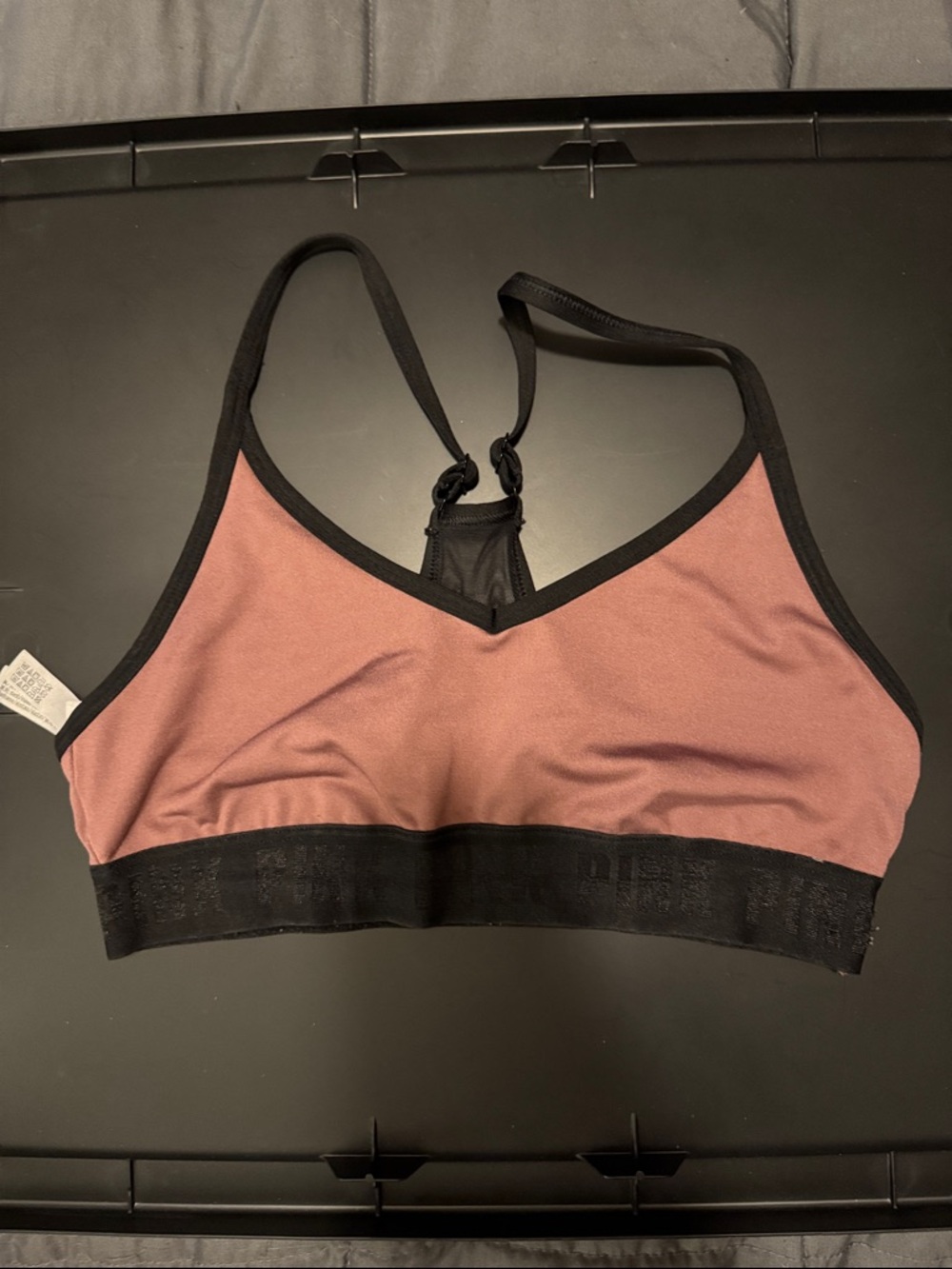 PINK Victoria's Secret Mauve Bralette with Black Trim